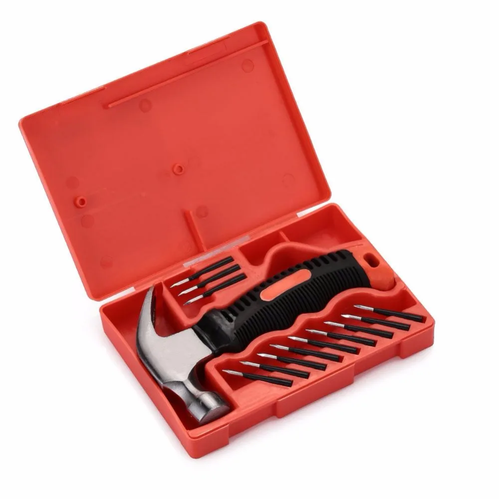 New Car Vacuum Tire Emergency Patch Repair Kit Nail Hammer Tool Accessories Iron Chrome Rubber