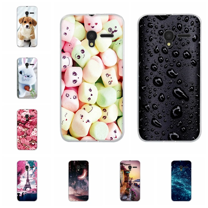 

For Alcatel Pixi 3 4.5 Pixi 4 5.0 Case Floral Pattern For Capa Alcatel One Touch Pixi 3 4.5 5017 5017D 5019D Soft Silicone Cover