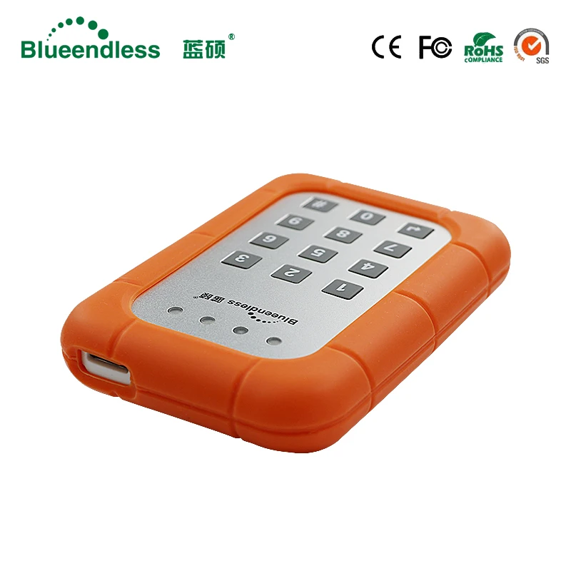 blueendless key25 клавиатуры 1 ТБ жесткие диски HDD SATA USB 3.0 High Скорость противоударный Шифрование Тетрадь мобильный жесткий диск