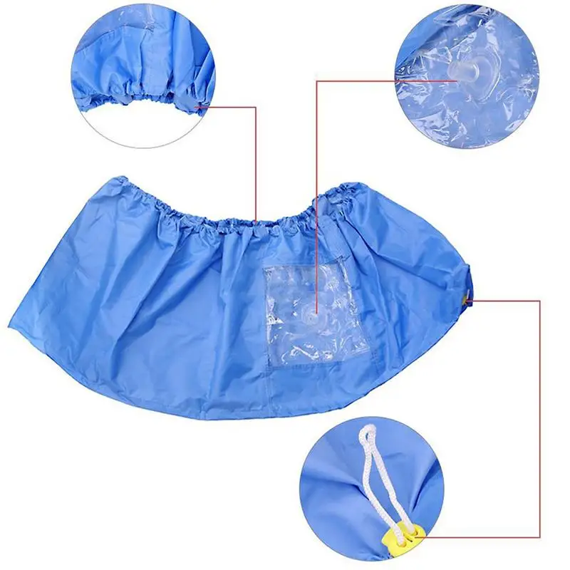 Youool Blue Color 1.5P 2P 10000-15000 BTU 7.8-10.5FT Air Conditioner Cleaning Dust Washing Cover Protector Case Bag