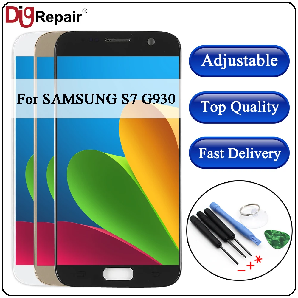 

G930F LCD For Samsung Galaxy S7 G930F G930A G930V LCD Display Touch Screen Digitizer Replacements For Samsung S7 LCD Screen