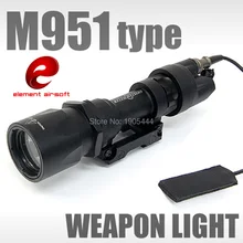 Красный лазер со светодиодом Surefir M951 фонарик для оружия Softair Книги об оружии для страйкбола руки Wapen лампа оружие ваффе охотничье ружье свет