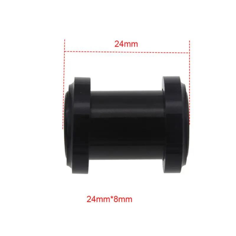 Aluminum alloy Mountain Bike Soft Tail Frame Rear Shock Absorber Turning Point Modification Accessories Shaft Bushing - Цвет: 24MM