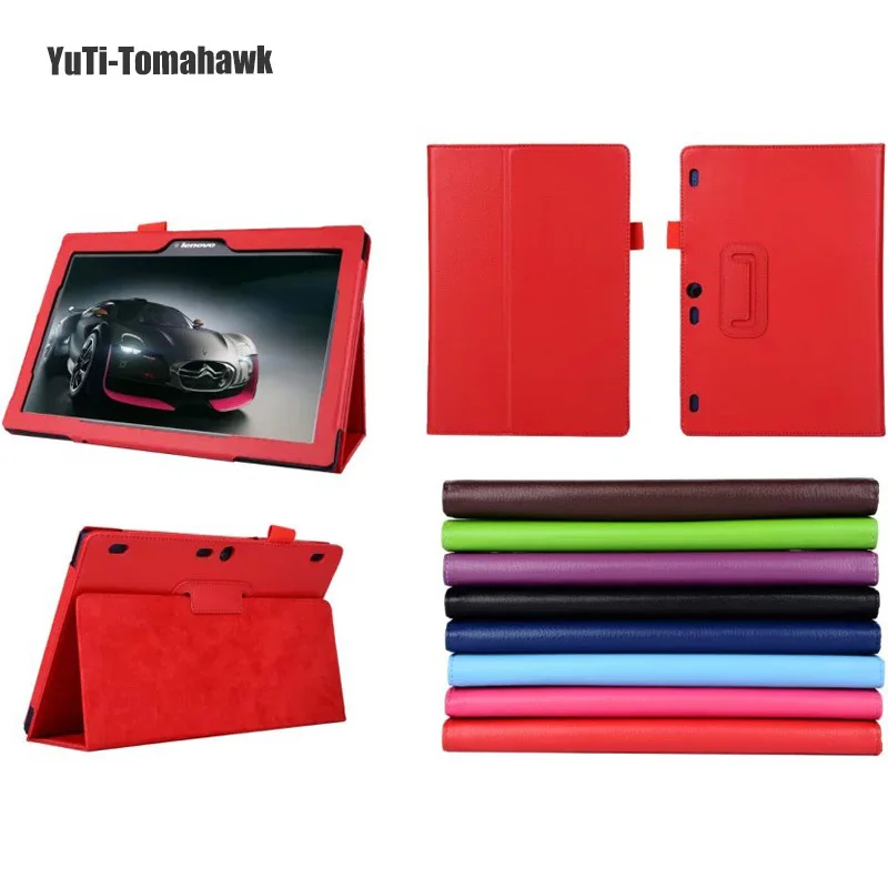 

Flip Stand Cover Tablet Case For Lenovo Tab 2 10.1 A10-30 A10-70 X30F X70F PU Leather Case for Lenovo Tab 3 10 plus TAB-X103F