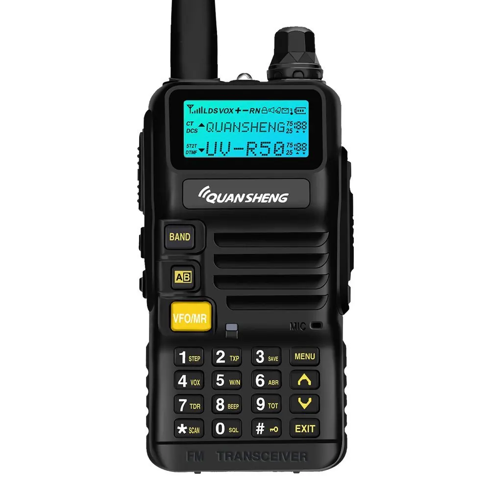 Quansheng UV-R50 портативная рация VHF UHF Dual Band Long Range UVR50 Портативный CB 2 способ радио УФ R50 5 W FM трансивер для Huntin