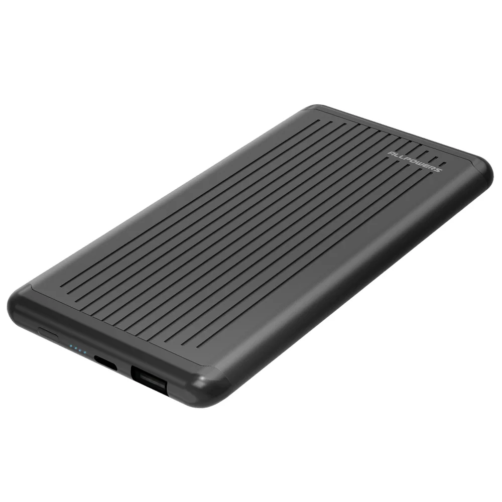 

ALLPOWERS Ultrathin Power Bank 5000mAh Slim External Battery for iPhone 5 5s se iPhone 6 6s 7 8 iPhone 10 Samsung Galaxy HTC LG.
