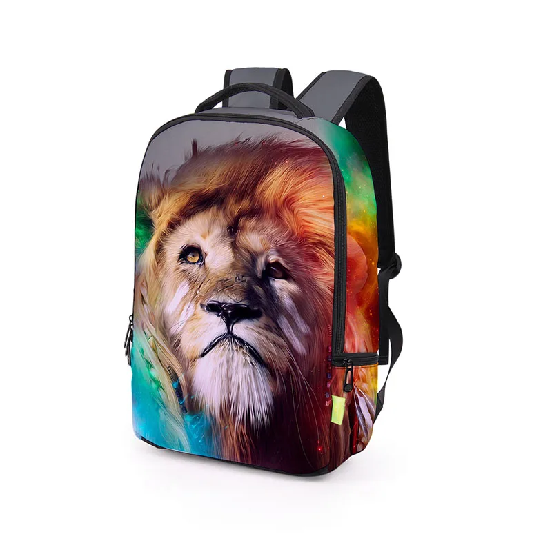 

Children Lion Backpacks 3D Printed Colorful for Teenage Boys Girls Student School Bags Casual Daily Bag Travel Book Bags Mochila