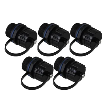 

Ethernet LAN Black IP68 Protection M20 Stuffing Locknut Plastic RJ45 Waterproof Gland Connector Pack of 5