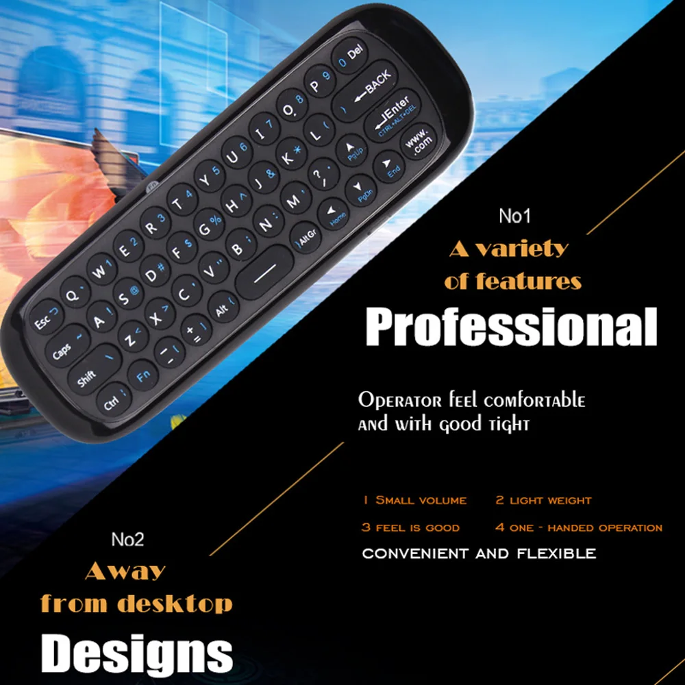 Wechip W1 2.4G Air Mouse 6-Axis Motion Wireless Keyboard Remote Control Infrared Remote Learning for Android TV BOX