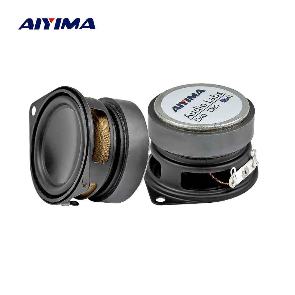 AIYIMA 2PCS 1.5 inch Audio Speaker 8Ohm 10W Full Range Alto Woofer Mini