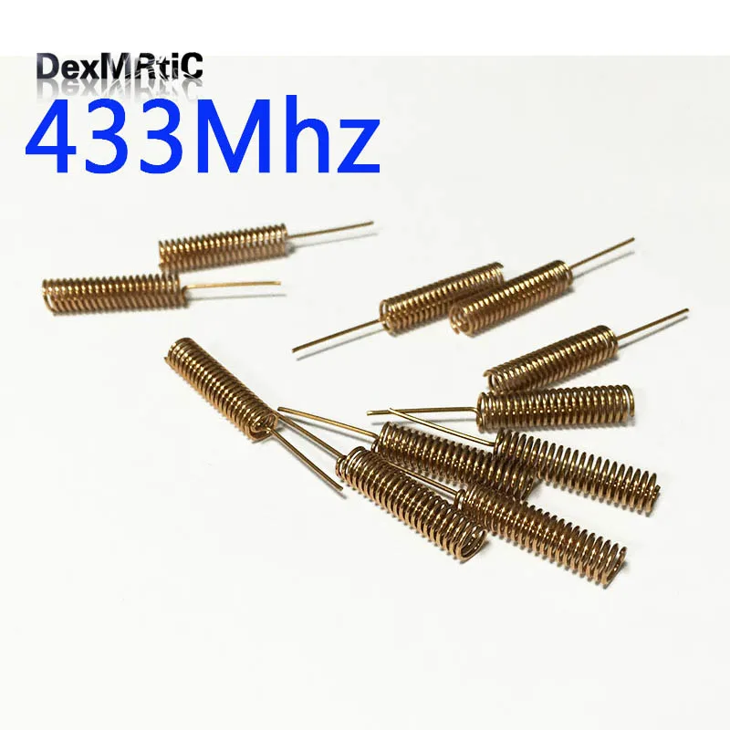 10pcs 433Mhz Antenna Copper Spring Antennas Welding Internal Aerial Signal Booster NEW