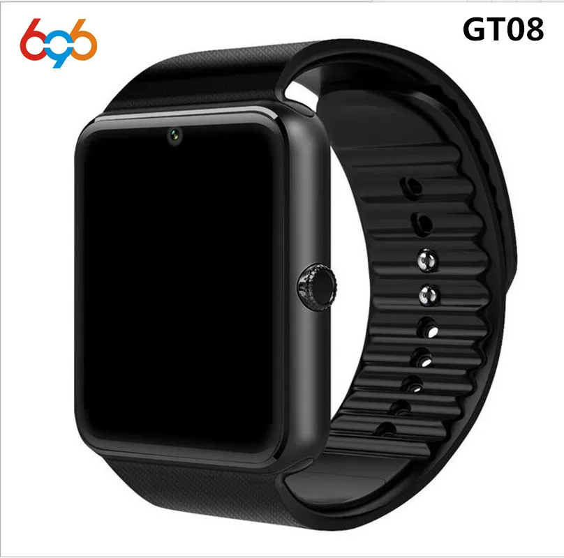 696 Smart Watch GT08 Clock Sync Notifier Support Sim TF Card Bluetooth Connectivity Android font b