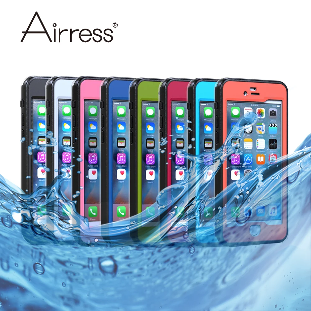 bilder für Airress IP68 Wasserdicht Fall Haut Abdeckung für Apple iphone 6 6 s 6 plus 6 s 7 7 plus Mit Touch ID Und Lade PIN/Audio Zugang bilder für Airress IP68 Wasserdicht Fall Haut Abdeckung für Apple iphone 6 6 s 6 plus 6 s 7 7 plus Mit Touch ID Und Lade PIN/Audio Zugang