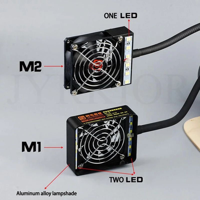 Вытяжной вентилятор паяльник воздуходувка сварочное устройство для курения для удаления вентилятора светодиодный вентилятор освещения