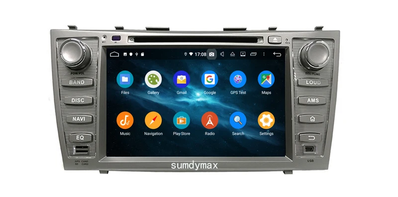 Top Two din 8" touch screen android 9.0 car multimedia gps navigation for toyota camry 2006-2011 with bluetooth wifi audio stereo 10