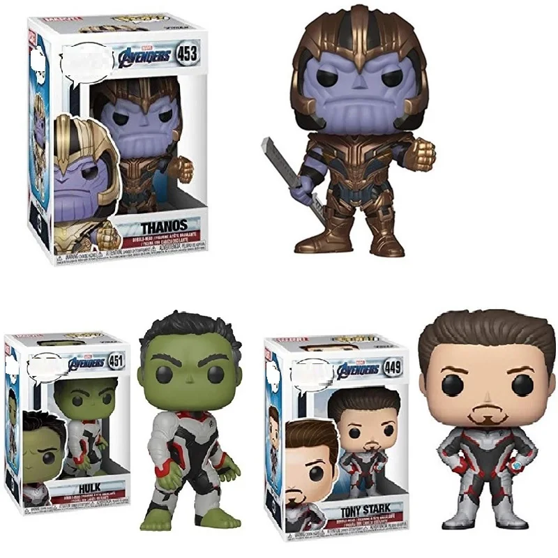 FUNKO POP Мстители Endgame фигурка линкор Халк Железный человек танос маленькое дерево