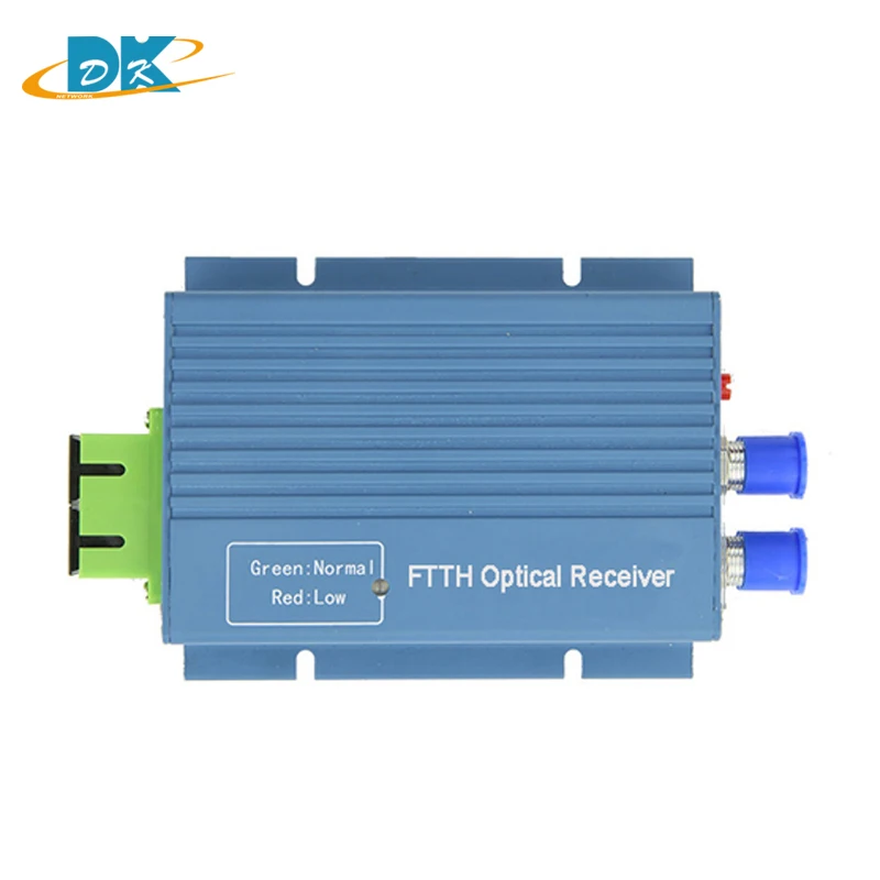 

output 2 port and input 2 port CATV Mini Optical Receiver Aluminum Shell SC/APC 45 ~ 862Mhz with AGC and WDM,1310/1490/1550nm