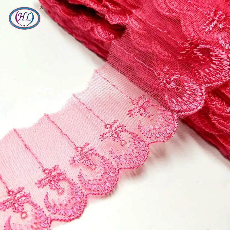

HL 3 Meters 7.5CM Wide Lace DIY Clothing Lace Underwear Wedding Dress Crafts Sewing Accessories