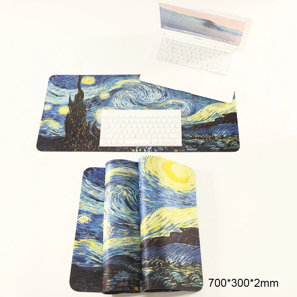 

Small/Large office mouse pad 250x210/700x300 gaming mouse pad locking edge non-slip gamer pad for computer players