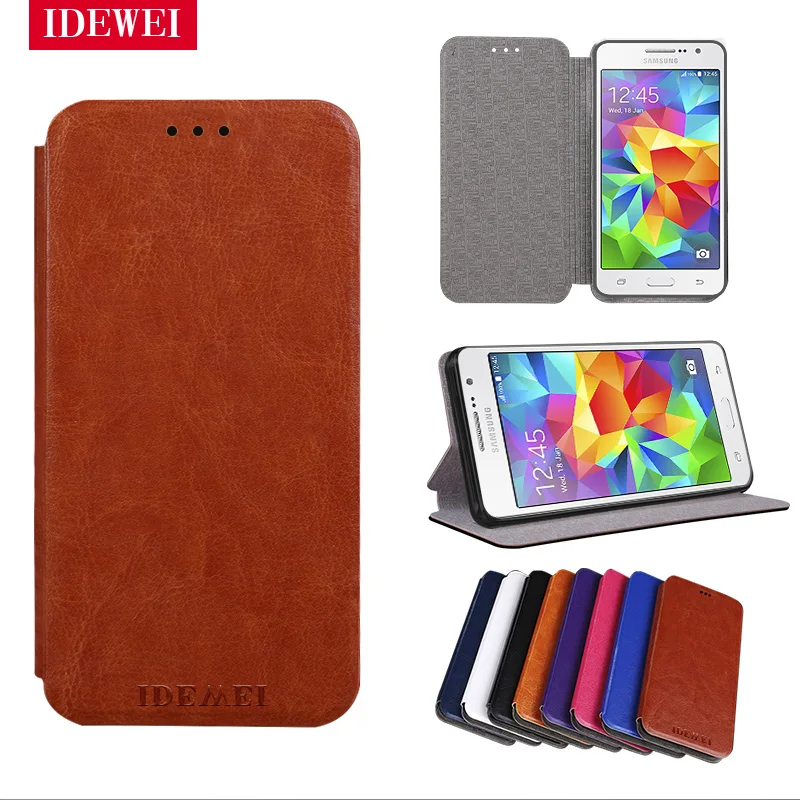 

For coque Samsung Galaxy Grand Prime Case stand Fundas Flip back skin for Samsung G530 G530H G531 G531H G531F SM-G531F cover bag