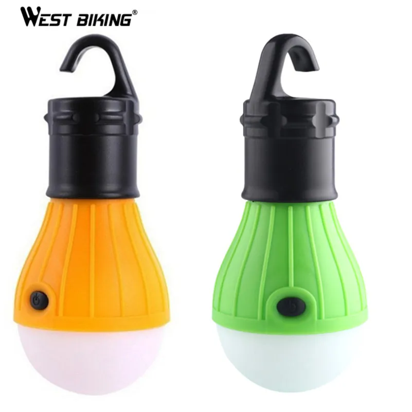 

WEST BIKING Outdoor Camping LED Light Portable Tent Night Lamp Hiking Lantern Equipment Hanging Saving Bulb Mini Camping Light