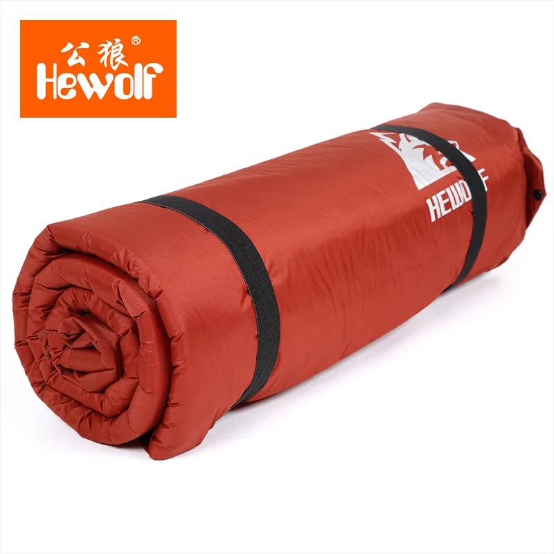 HEWOLF al aire libre 5 cm de espesor inflable automático cojín al aire libre tienda de campaña de doble inflable colchón de la cama 2 colores - 4