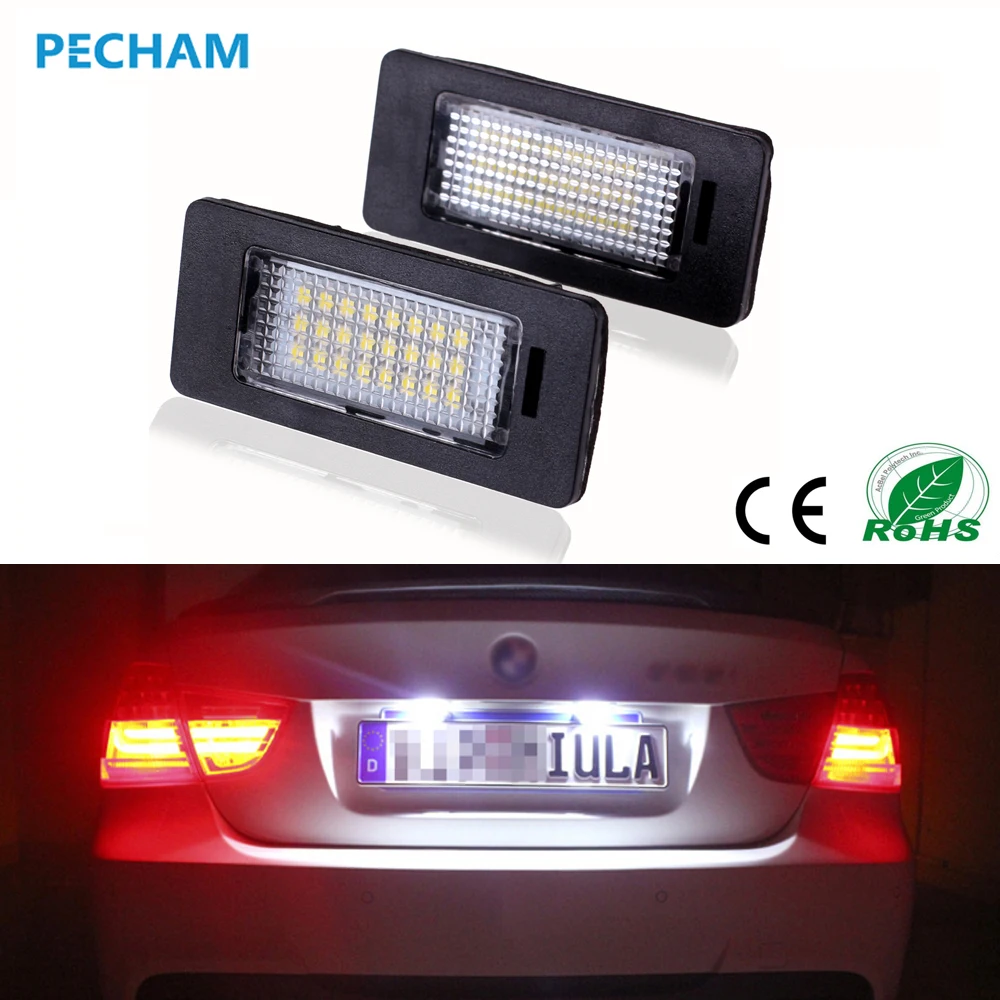 Error Free Car Led License Plate Led Light Lamp 12v White 6000K For BMW