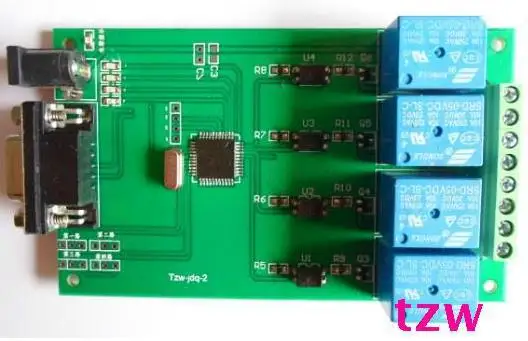 

Free Shipping! 1pc Serial TTL 4-channel relay computer control relay panel with isolation