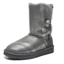 Новинка; женские зимние ботинки в австралийском стиле; теплые зимние женские ботинки из овечьей кожи со стразами; обувь из хлопка