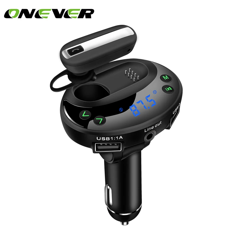 

FM Transmitter Bluetooth MP3 Player Car Charger Hands-free Call Modulator Private Talking LED Display Dual USB 3.1A Output