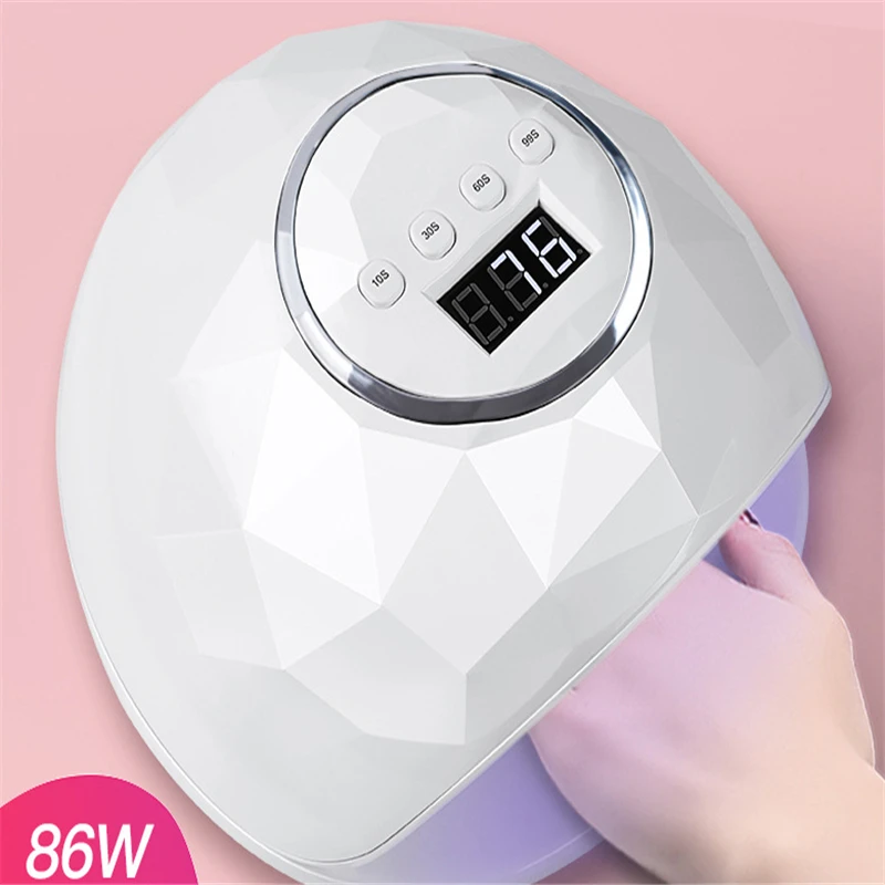 

86WLED Phototherapy Machine Intelligent Induction Four-speed Timing Nail Lamp Nail Uv Lamp Nail Dryer Led Nail Lamp