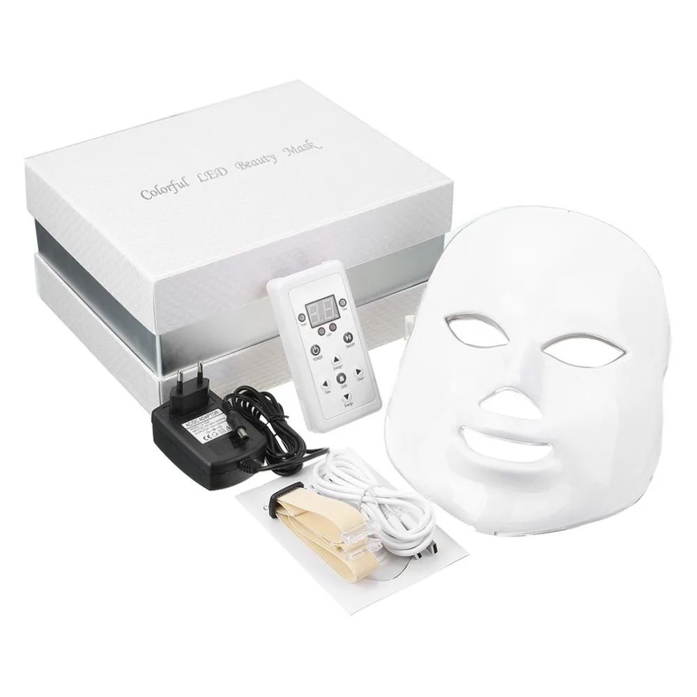 7 Colors Light Photon PDT LED Electric Face Massage Facial Mask Skin Care Rejuvenation Therapy Anti-aging Promote Skin Cells EU цена 7 Colors Light Photon PDT LED Electric Face Massage Facial Mask Skin Care Rejuvenation Therapy Anti-aging Promote Skin Cells EU цены онлайн