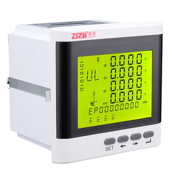 

3-Phase Multi-function Power Meter Digital LCD Display Energy Voltage Current Meter with RS485 Communication Function 12006053