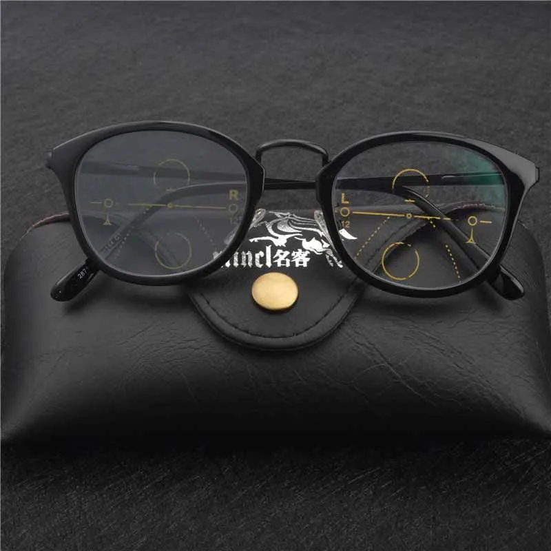 MINCL/Sun Photochromic Reading Glasses Men adjustable vision With
