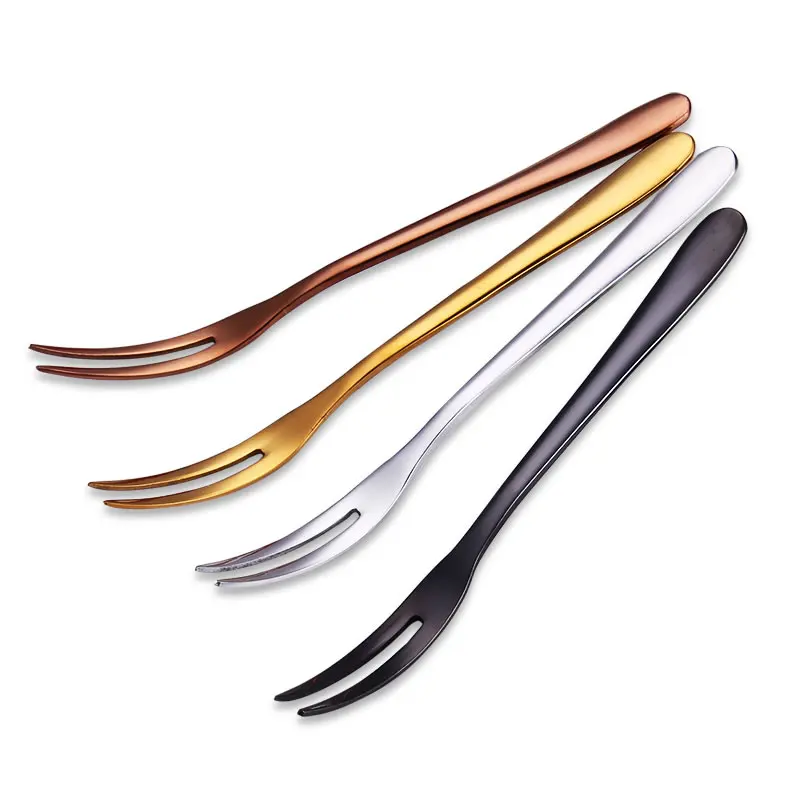 Stainless Steel Salad Fruit Fork Tasting Forks Tableware Home Kitchen