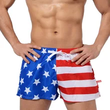 Американский флаг Мужская Шорты Мужские Пляжные штаны трансграничной взрыв моды спортивные Аро пижамы Штаны