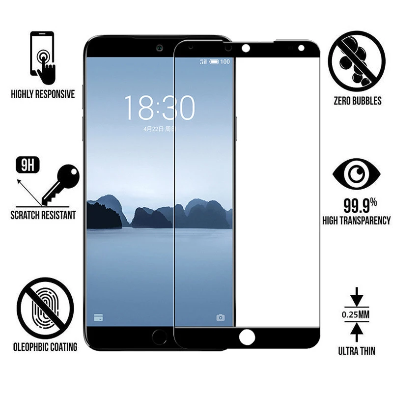 HD-Screen-Tempered-Glass-For-Meizu-15-Lite-Plus-M5-M5C-M5S-M5-Note-15-Screen