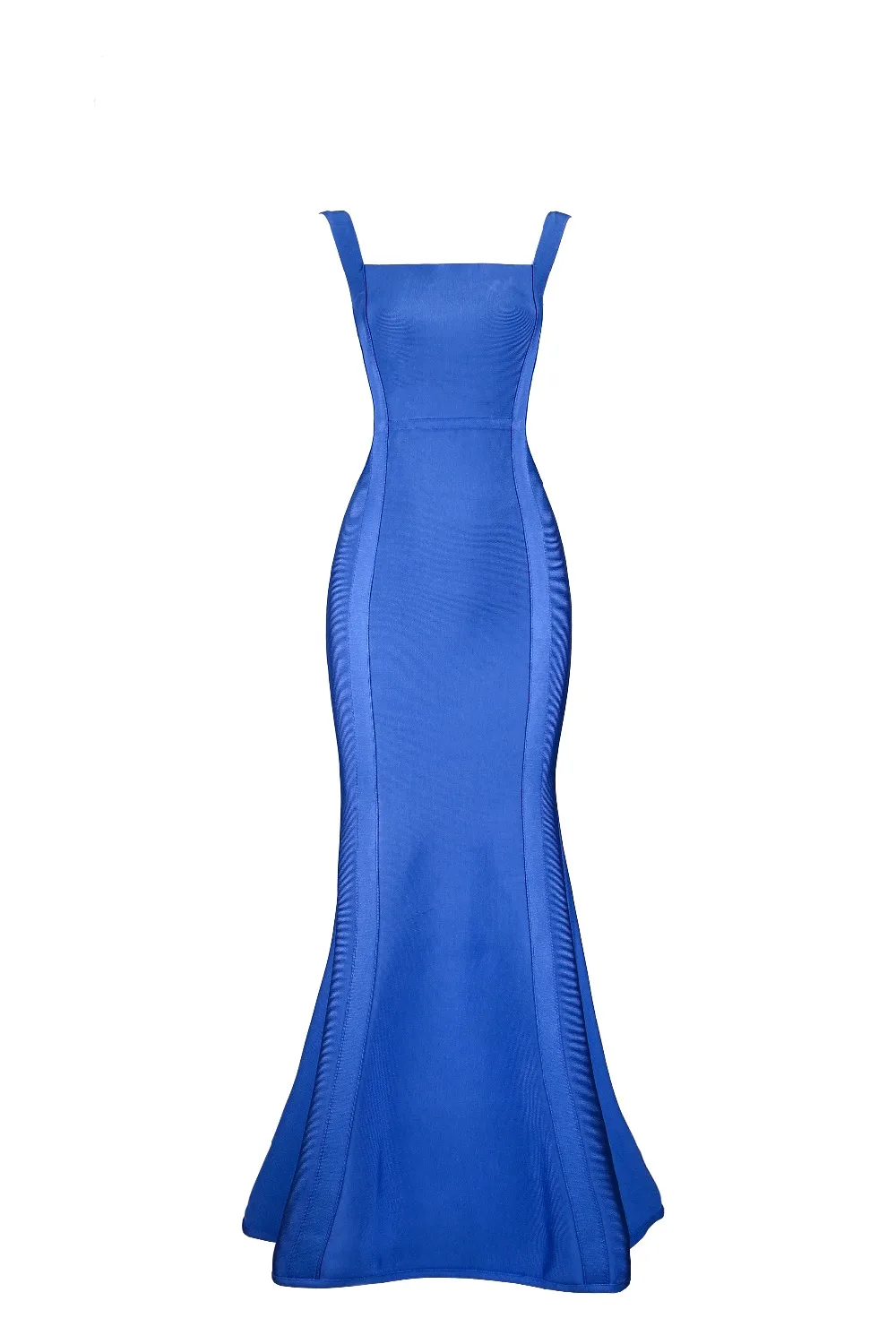 Роскошные Для женщин, сексуальным вырезом на спине и цвет синий, черный; большие размеры Макси длинное облегающее платье элегантный вязаный дизайнерский cleberity Вечерние Длинное Платье