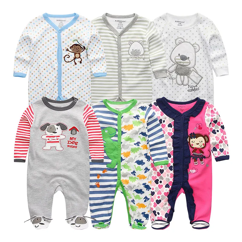 Одежда для новорожденных мальчиков и девочек; комбинезон с героями мультфильмов; костюм для малышей; ropa bebes; детские комбинезоны с длинными рукавами и комбинезон - Цвет: RFL6210