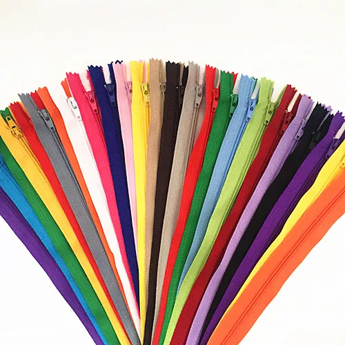 10pcs 35cm (14 Inch) Nylon Coil Zippers Tailor Sewer Craft Crafter's & FGDQRS (20 colors)