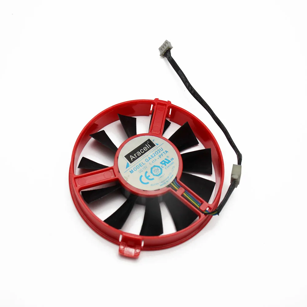 GA82O2U 12 V 0.45A для DATALAND R7-260X HD7770 HD7750 супер версия графический вентилятор