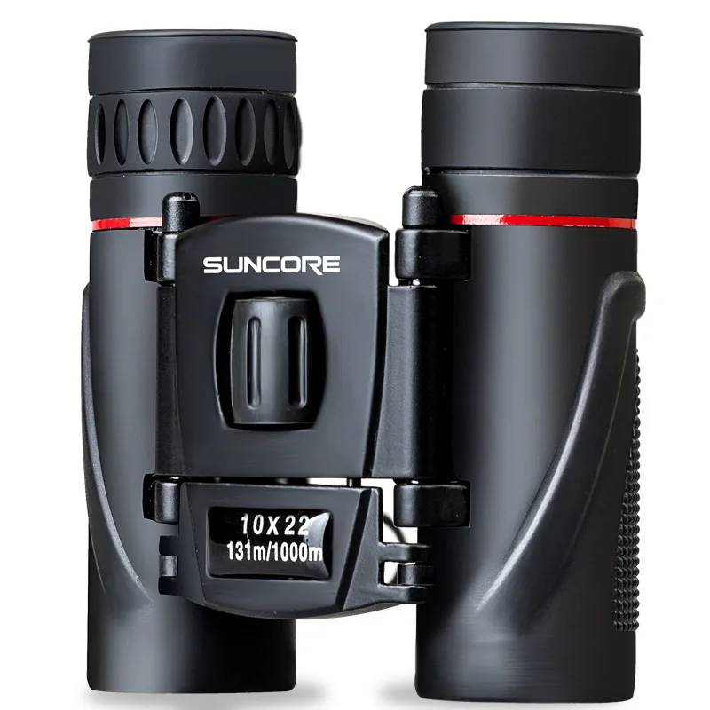 التكبير تلسكوب 10x22 مناظير للطي مع انخفاض ضوء رؤية الليلية في الهواء الطلق مراقبة الطيور السفر الصيد التخييم