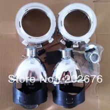 DLAND глаза ангела Мини HID BI-XENON линзы прожекторного типа H1 2," V2, фары H1 H4 H7 HB3 HB4 простая установка