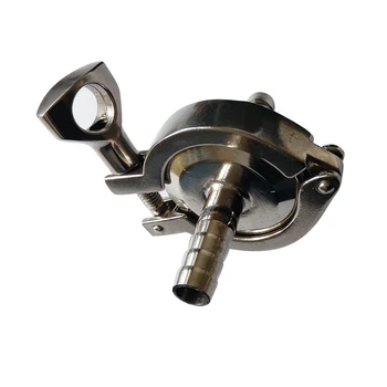 

Stainless Steel SUS SS 304 3/4" 19MM Sanitary Hose Barb Ferrule x2pcs+1.5" Tri Clamp X1pc + PTFE Gasket X 1pc