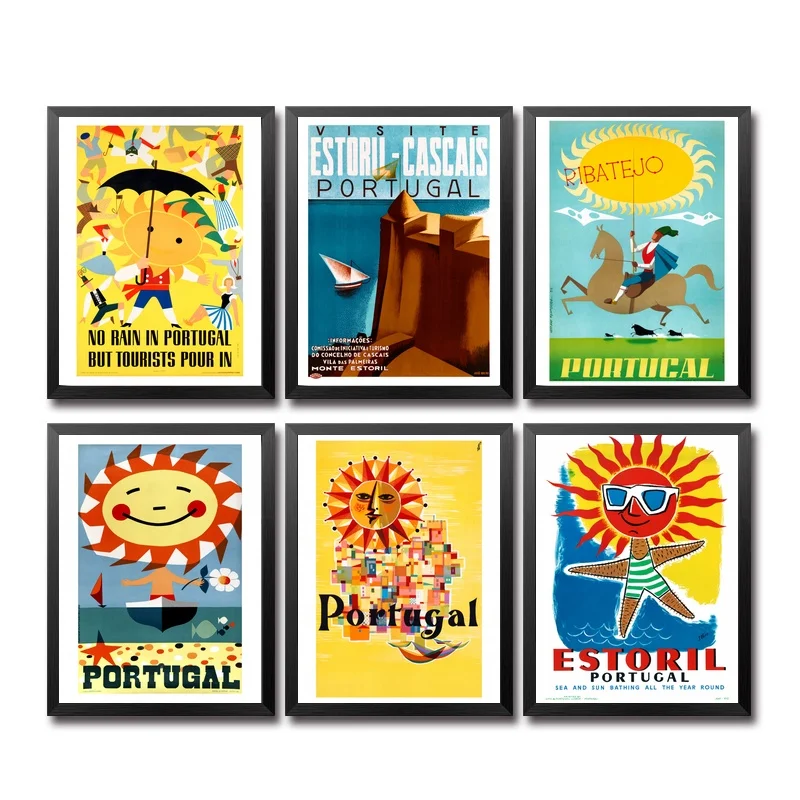 

Portugal Puerto Rico Rhodesia Romania San Francisco Scandinavia Scotland Spain Vintage Travel Poster