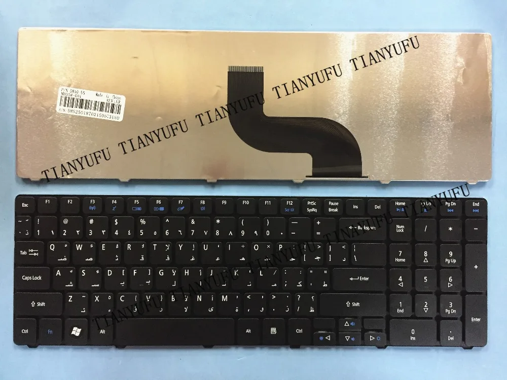 

ARABIC NEW 5810 KEYBOARD For Acer 5742G 5740 5742 5810T 7735 7551 5336 5410 5536 5536G 5738 5738g 5252 5742Z AR Laptop keyboard