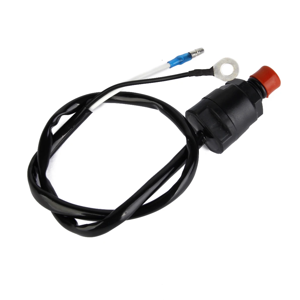Motorboat Outboard Engine Ignition Starter Key Switch & Stop Tether Cord for Kayak Canoe Rafting Surf Surfing Rowing Boat Access