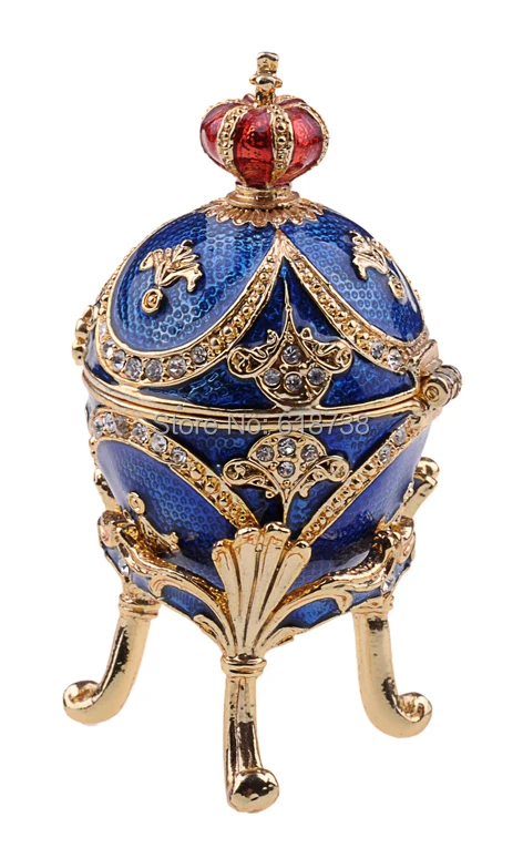Crown egg faberge trinket box bejeweled jewelry box.JPG