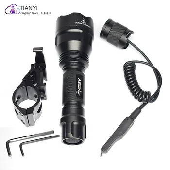 

Activefire 5 mode Tactical Flashlight C8- L2 Hunting Rifle Torch lighting Shot Gun Mount+mount+Remote Switch for Camping Hiking