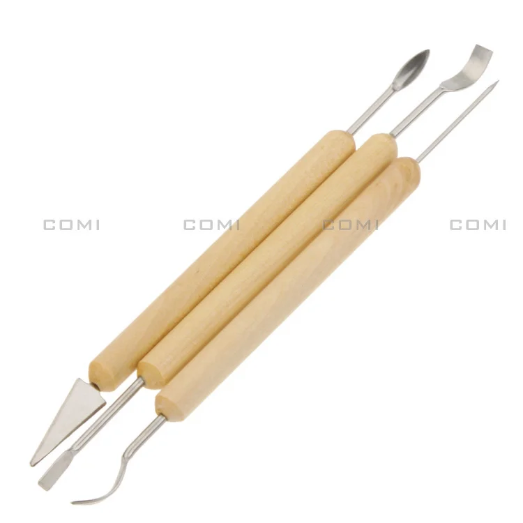 11pcs Burins Tools Wax Pottery Clay Sculpture Carving Modeling Tools DIY Craft Ceramics Tool